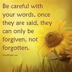 Forgiven not forgotten